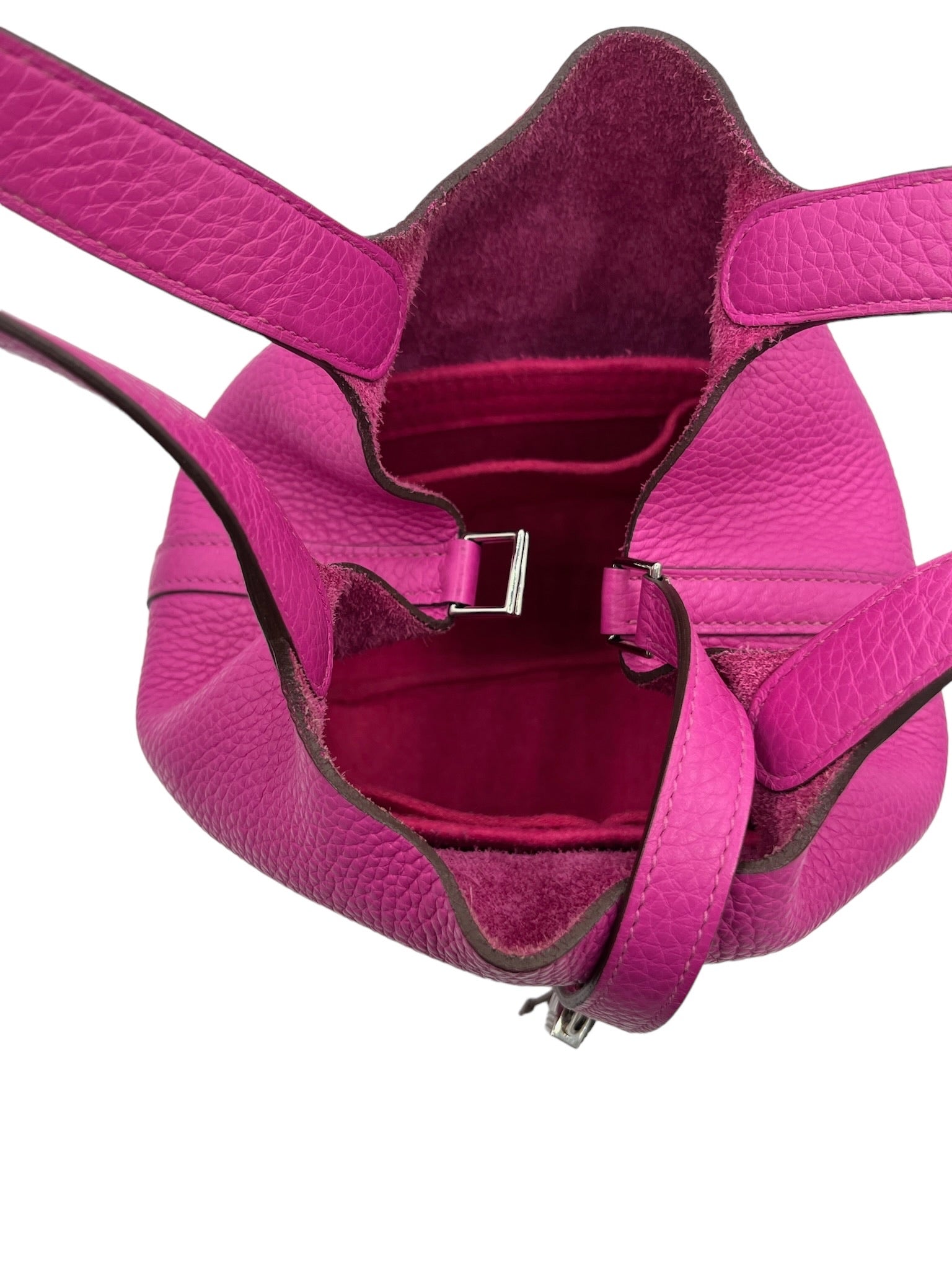 HERMES - Pink Taurillon Clemence Picotin Lock 18 Handbag