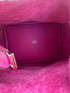 HERMES - Pink Taurillon Clemence Picotin Lock 18 Handbag