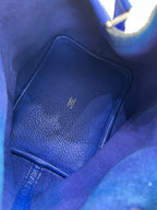 HERMES - Electric Blue Taurillon Clemence Picotin 18 Handbag