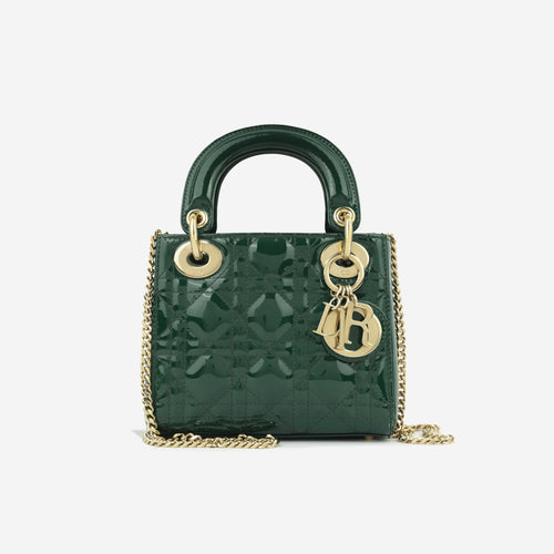 Dior Mini Lady Dior - Hunter Green