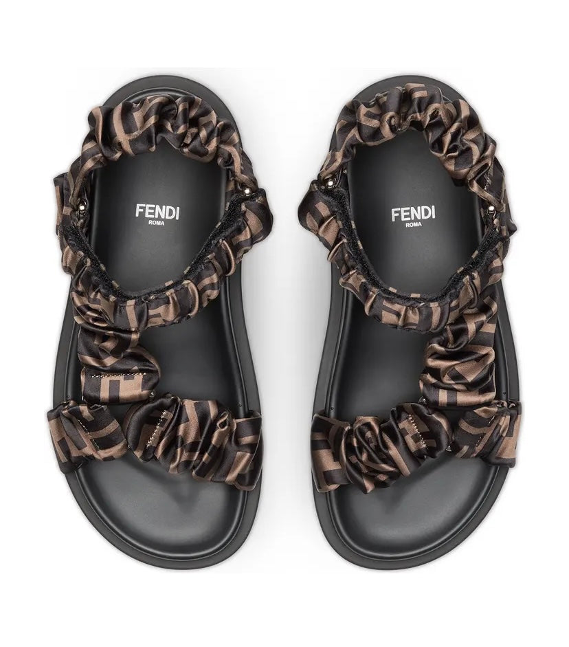 FENDI FEEL LOGO SPORT SANDALS