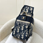 Dior Small Diorcamp Bag in Dark Blue Oblique Embroidery (Model: M1241ORIW, Colour: M928)