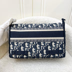 Dior Small Diorcamp Bag in Dark Blue Oblique Embroidery (Model: M1241ORIW, Colour: M928)