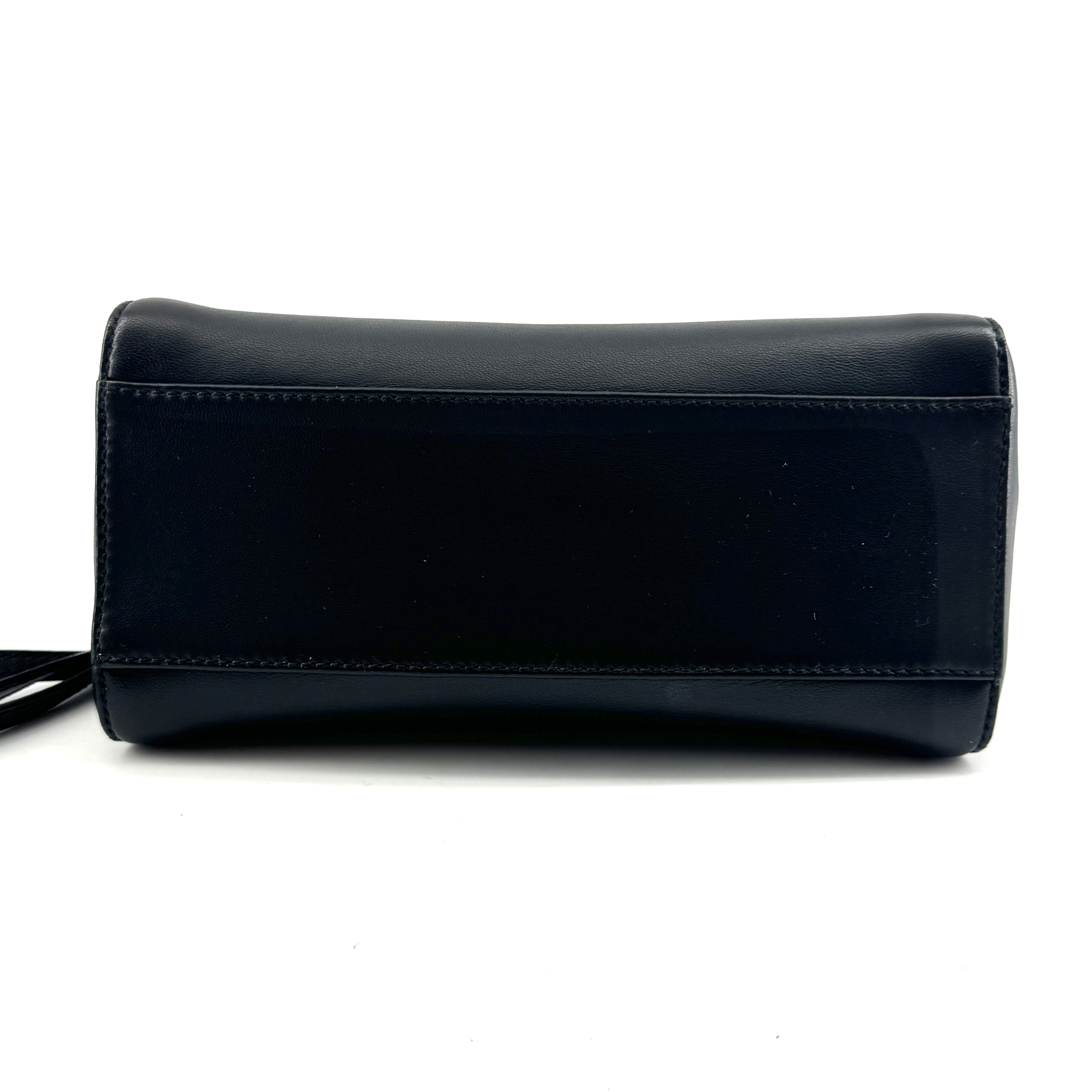 Fendi Black & Gold Mini Peekaboo Leather Bag TWS
