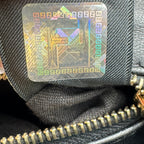 Fendi Black & Gold Mini Peekaboo Leather Bag TWS