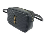 SAINT LAURENT Calfskin Matelasse Monogram Lou Belt Bag