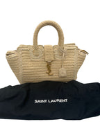 SAINT LAURENT - Baby Downtown Cabas  Raffia Handbag