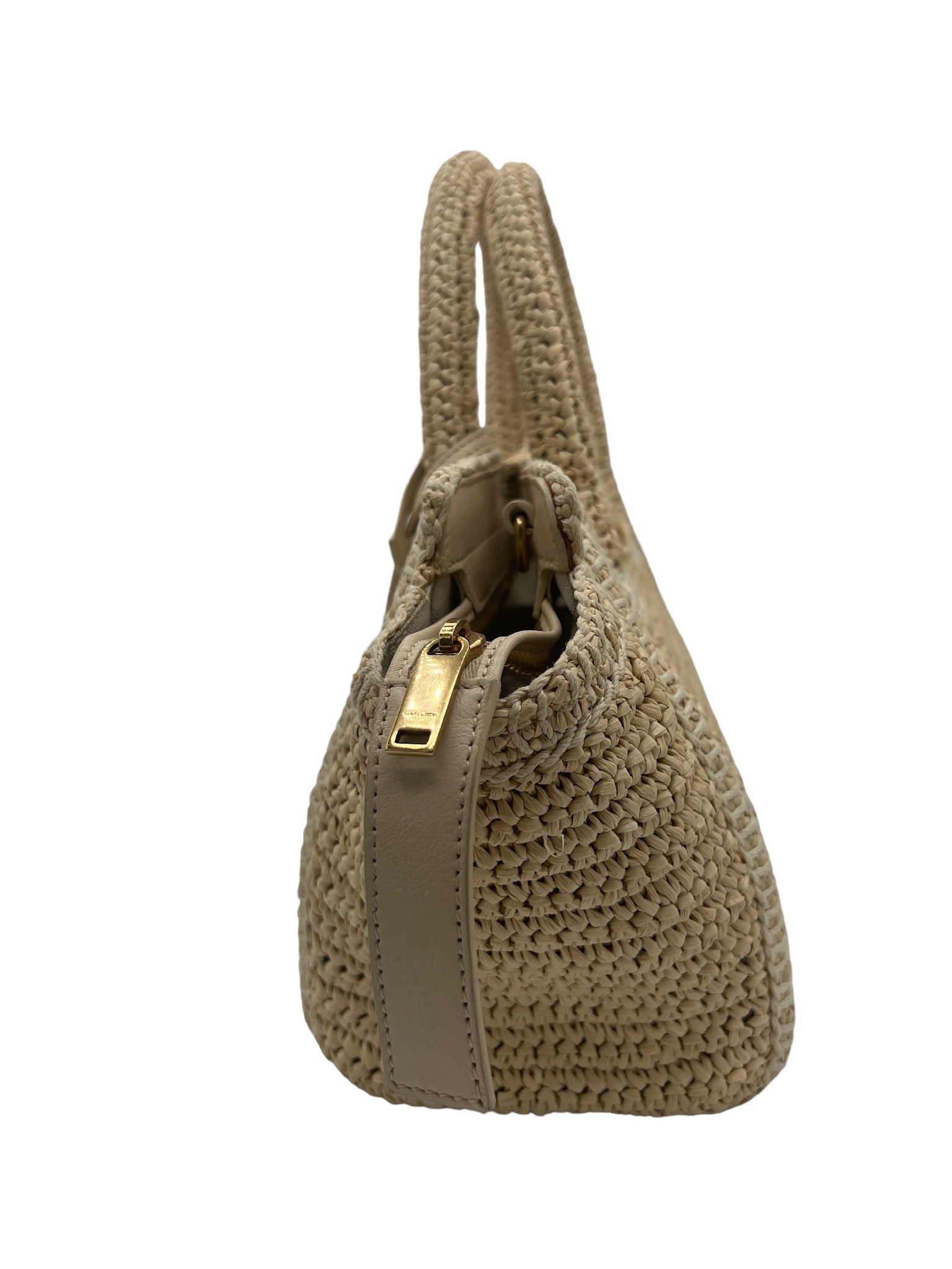 SAINT LAURENT - Baby Downtown Cabas  Raffia Handbag