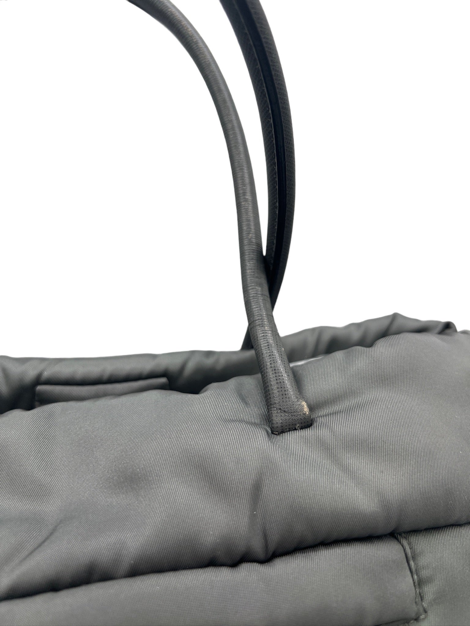 PRADA - Tessuto Bomber Tote Bag Gray Nylon