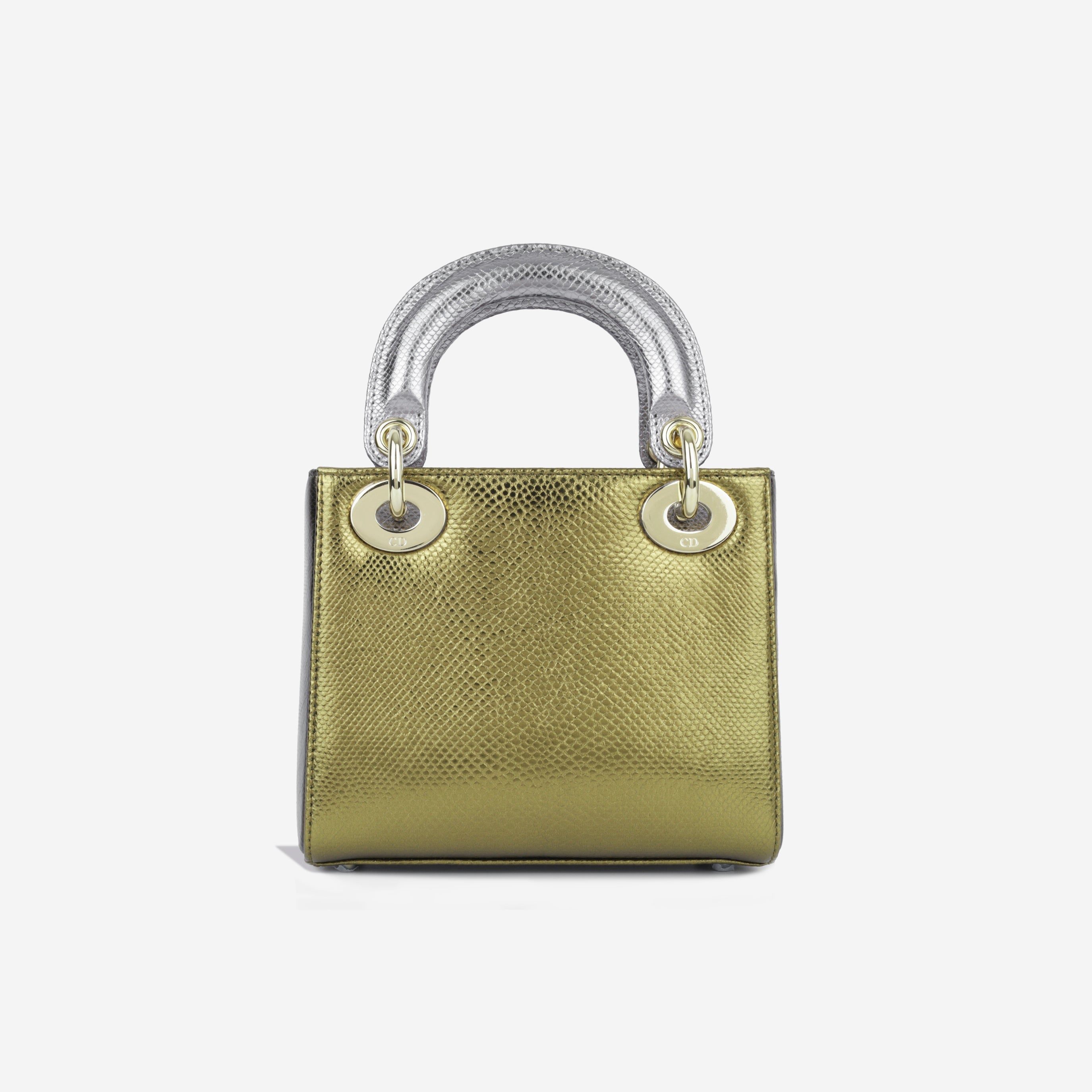 Dior Mini Lady Dior - Silver/Gold