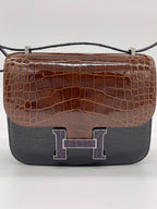 Hermes Constance III 18 Mini Marquetry AL Noir/Miel/Cassic
