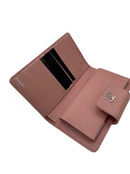 CHANEL - Pink Quilted Lambskin Leather Lucky Symbols Wallet