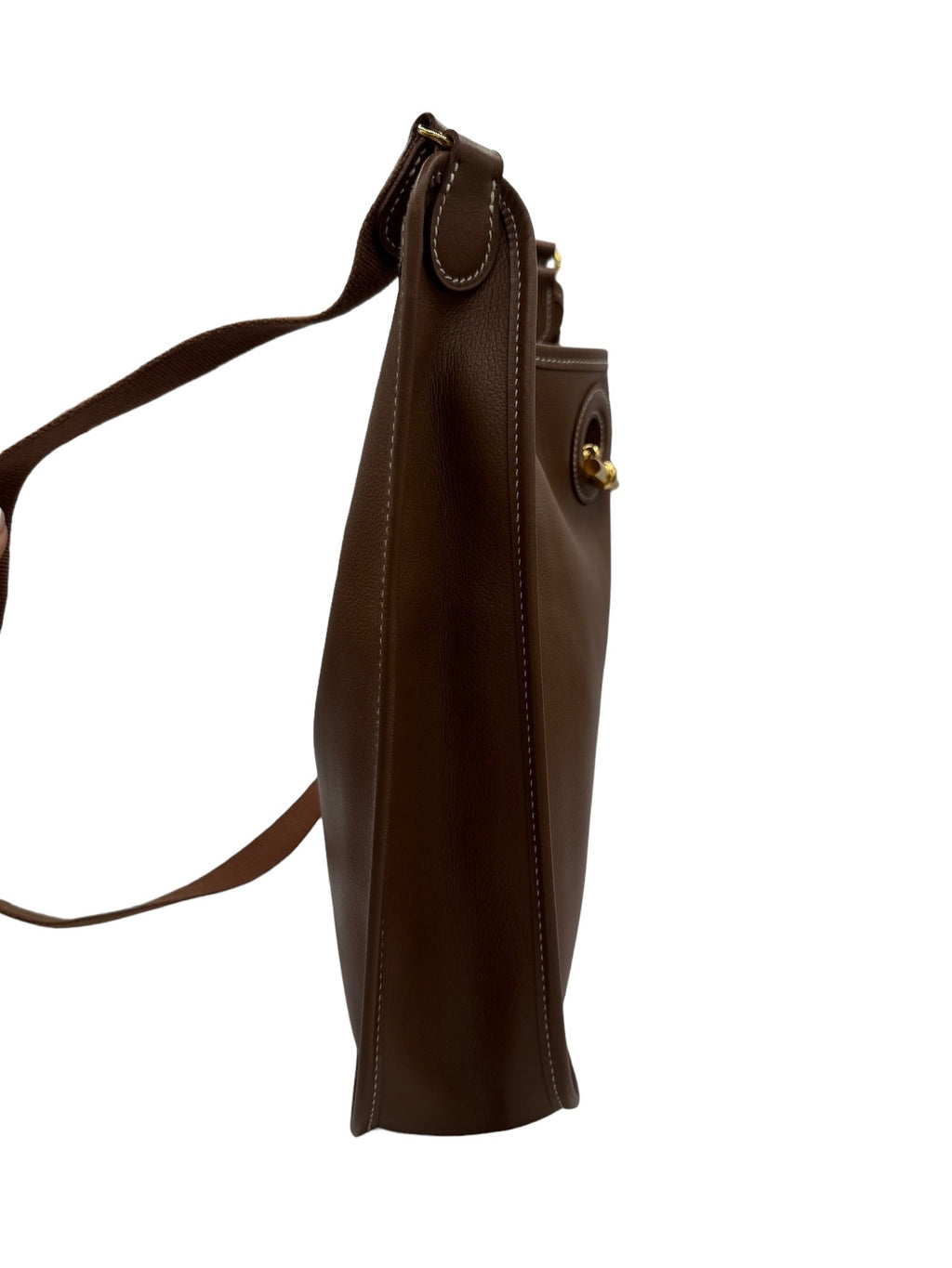 HERMES - Vespa PM Dark Brown Veau Graine Couchevel Shoulder Bag