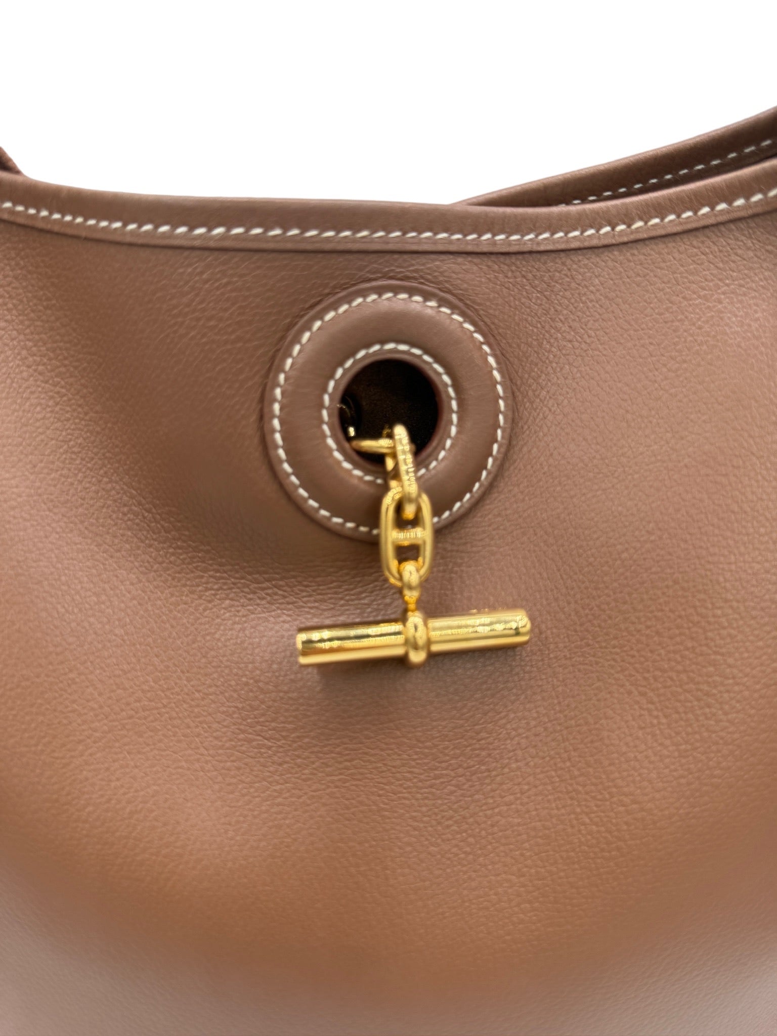 HERMES - Vespa PM Dark Brown Veau Graine Couchevel Shoulder Bag
