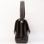 Chanel Around 1997 Made Double Face Classic Flap Top Handle Bag Black