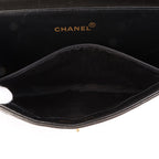 Chanel Around 1997 Made Double Face Classic Flap Top Handle Bag Black