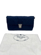 PRADA - Blue Logo Nylon Prada Shoulder Bag