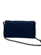PRADA - Blue Logo Nylon Prada Shoulder Bag