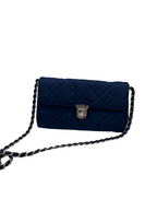 PRADA - Blue Logo Nylon Prada Shoulder Bag