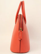 CELINE Logo Embossed Charm 2Way Bag Coral Pink