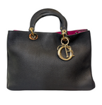 DIOR - Diorissimo Tote Pebbled Leather Medium