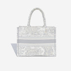 Dior Small Book Tote - Grey Toile Du Jouy
