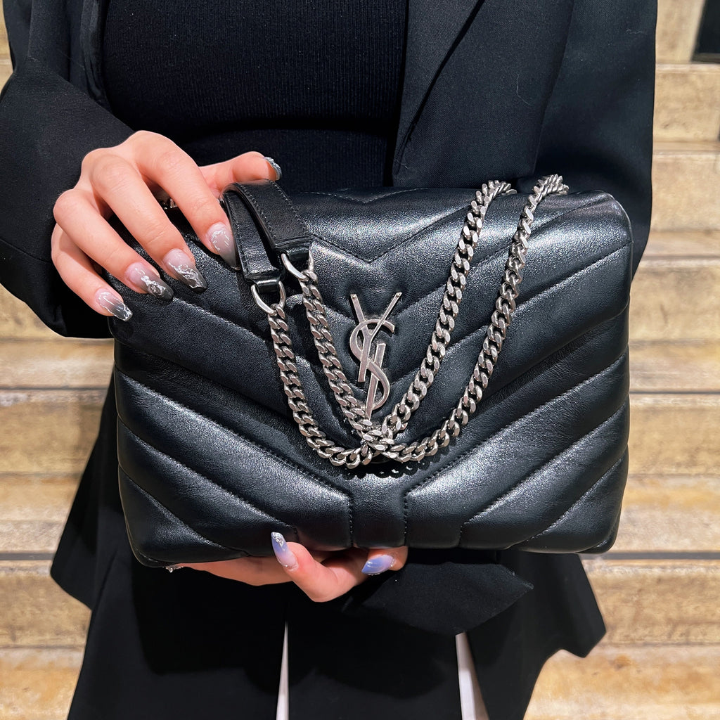Saint Laurent Black Loulou Shoulder Bag TWS