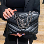 Saint Laurent Black Loulou Shoulder Bag TWS