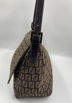 Fendi Mamma Baguette in Brown Zucca Canvas