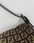 Fendi Mamma Baguette in Brown Zucca Canvas