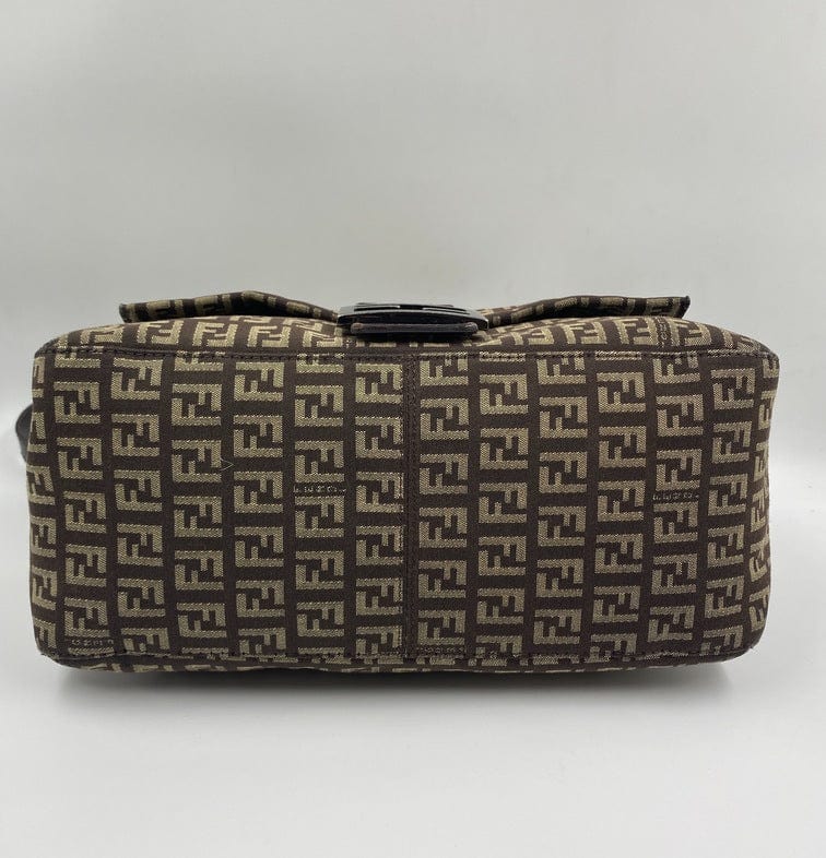 Fendi Mamma Baguette in Brown Zucca Canvas