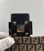 Fendi Mamma Baguette in Brown Zucca Canvas