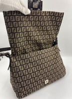 Fendi Mamma Baguette in Brown Zucca Canvas