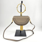 Chloe Taupe Leather Nile Bracelet Bag