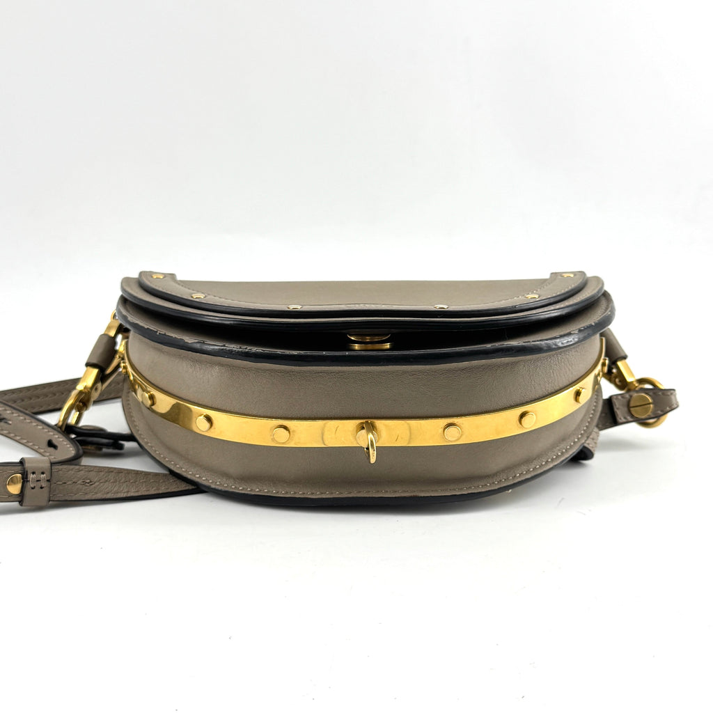 Chloe Taupe Leather Nile Bracelet Bag