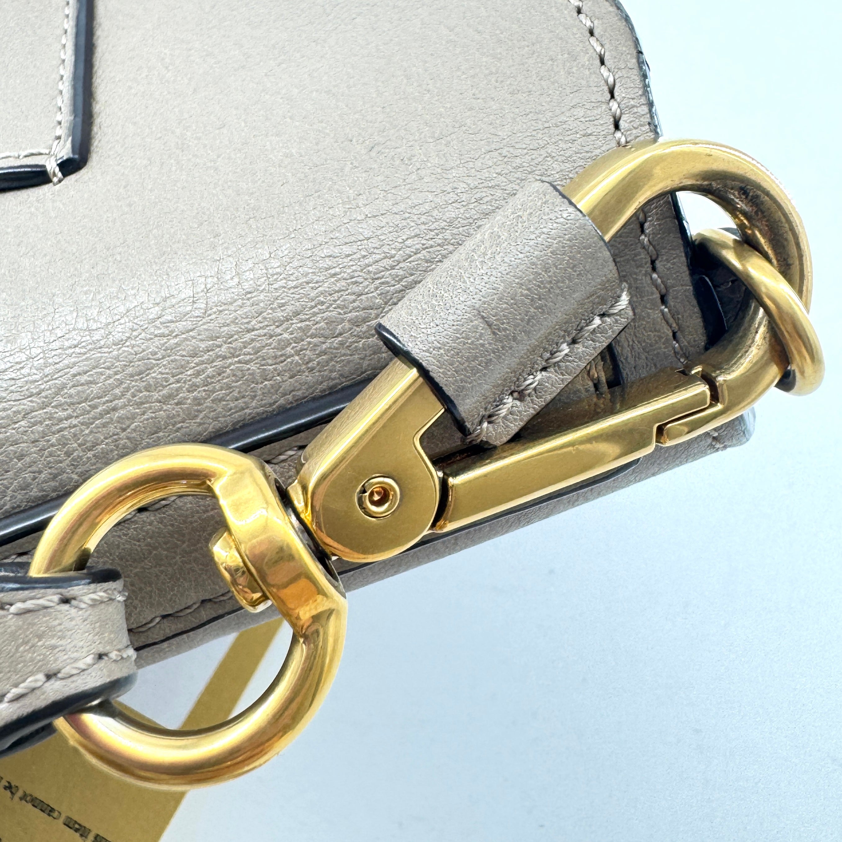 Chloe Taupe Leather Nile Bracelet Bag