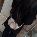 Chloe Taupe Leather Nile Bracelet Bag