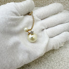 Dior Single Sided Pearls Earring in GHW