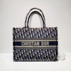 No.4014-Christian Dior Medium Oblique Embroidery Book Tote