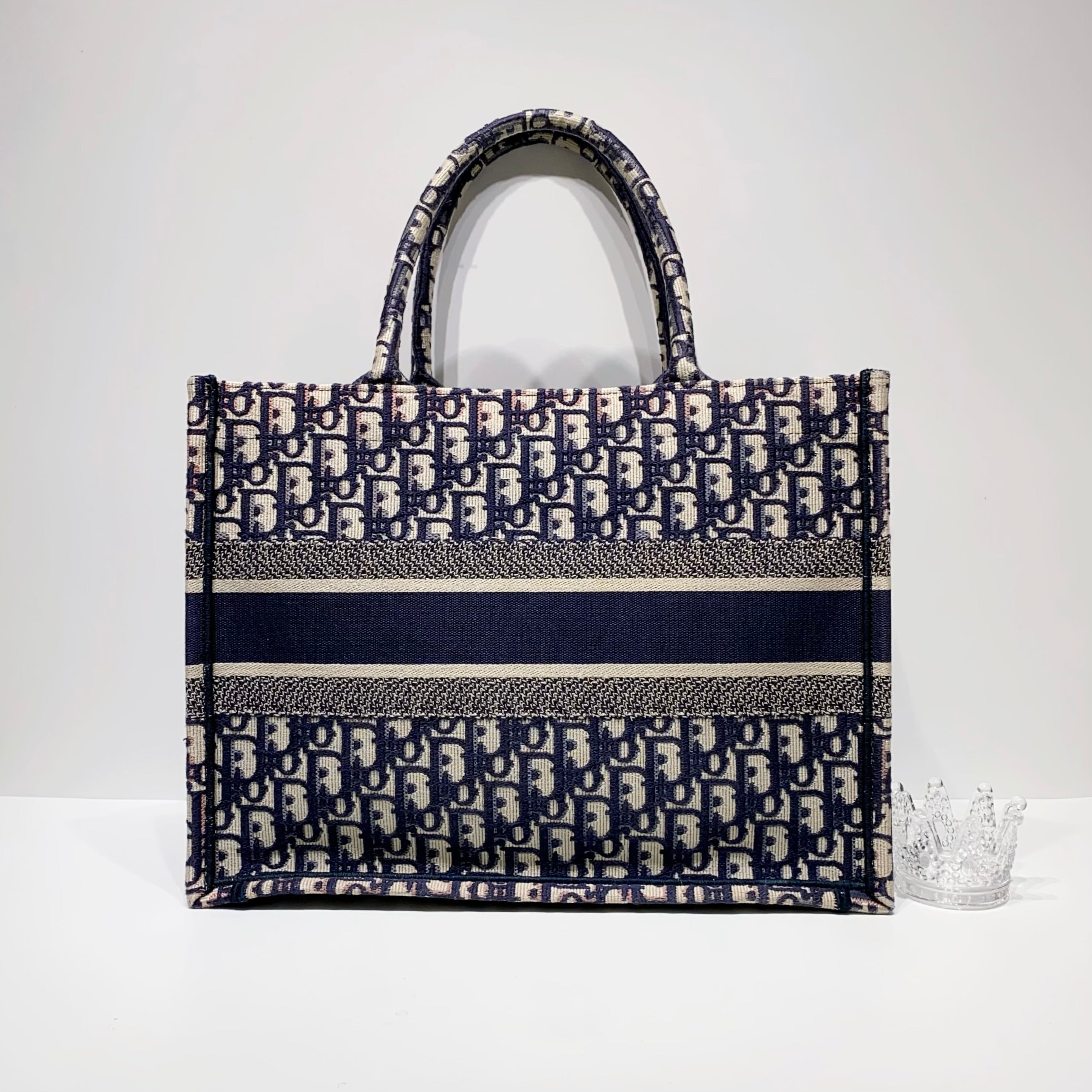No.4014-Christian Dior Medium Oblique Embroidery Book Tote