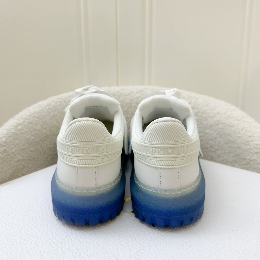 Dior Dior-ID Sneakers in White and Blue Sz 37