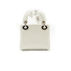 Dior White  Animal Embroidery Limited Edition Mini Lady Dior Tote