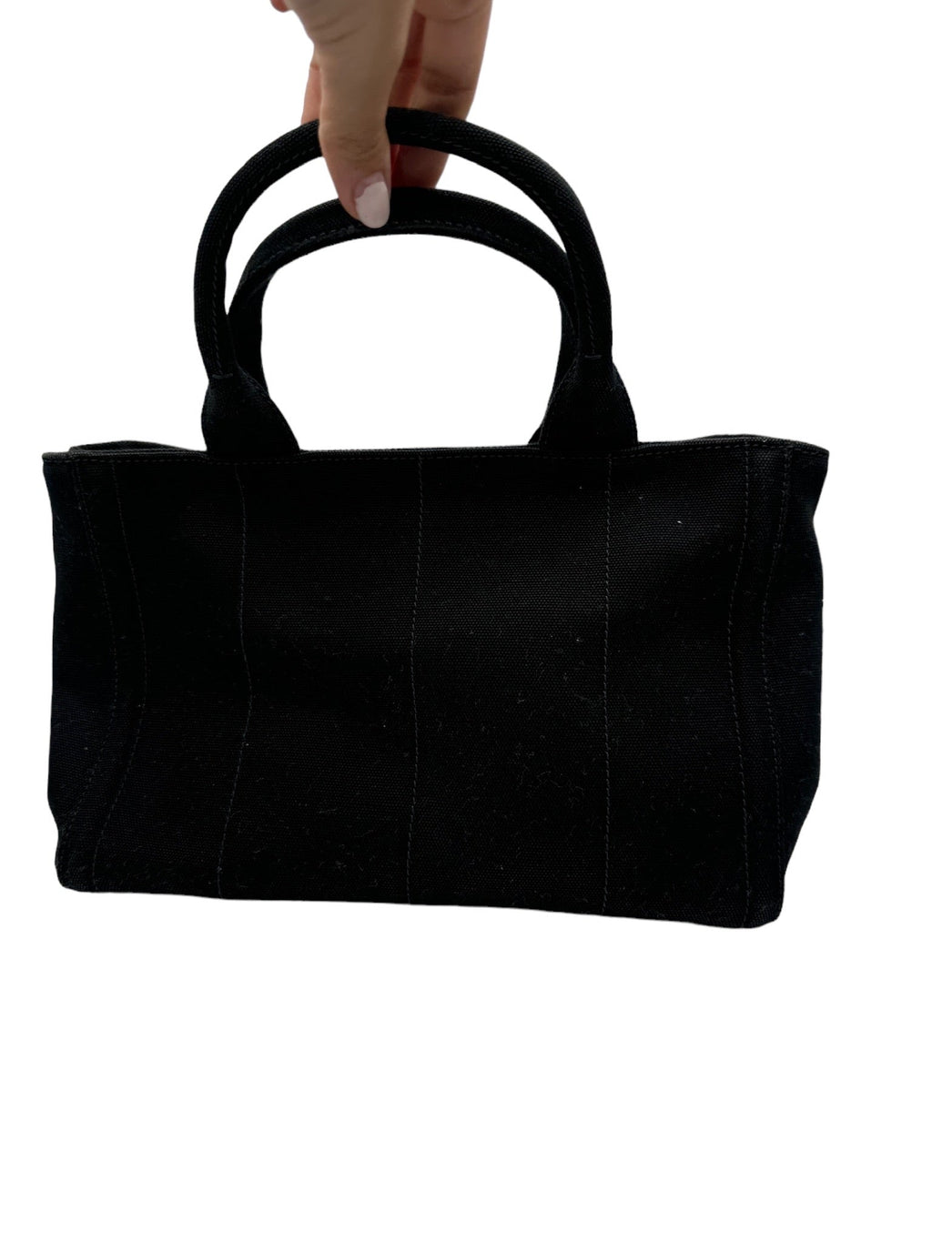 PRADA - Canvas Canapa Tote Bag Black Canvas