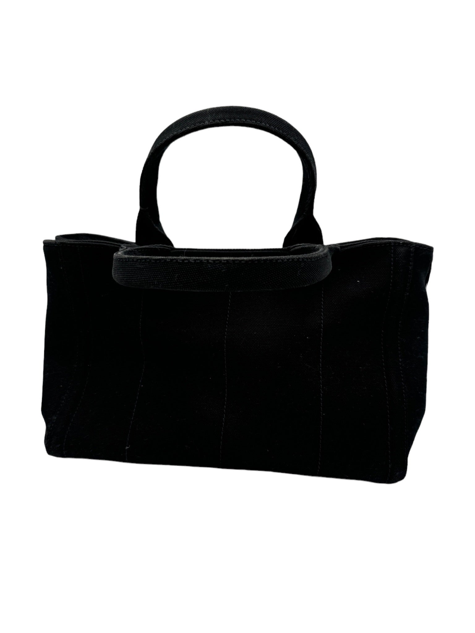 PRADA - Canvas Canapa Tote Bag Black Canvas