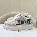 Dior Dioramour Dior Addict Sneakers in Calfskin and Technical Fabric Sz 36