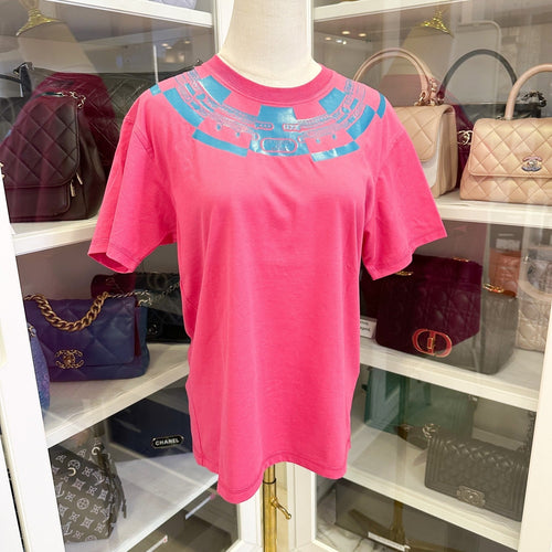 Hermes Le Tresor De Medor T-Shirt in Pink 100% Cotton Size 34