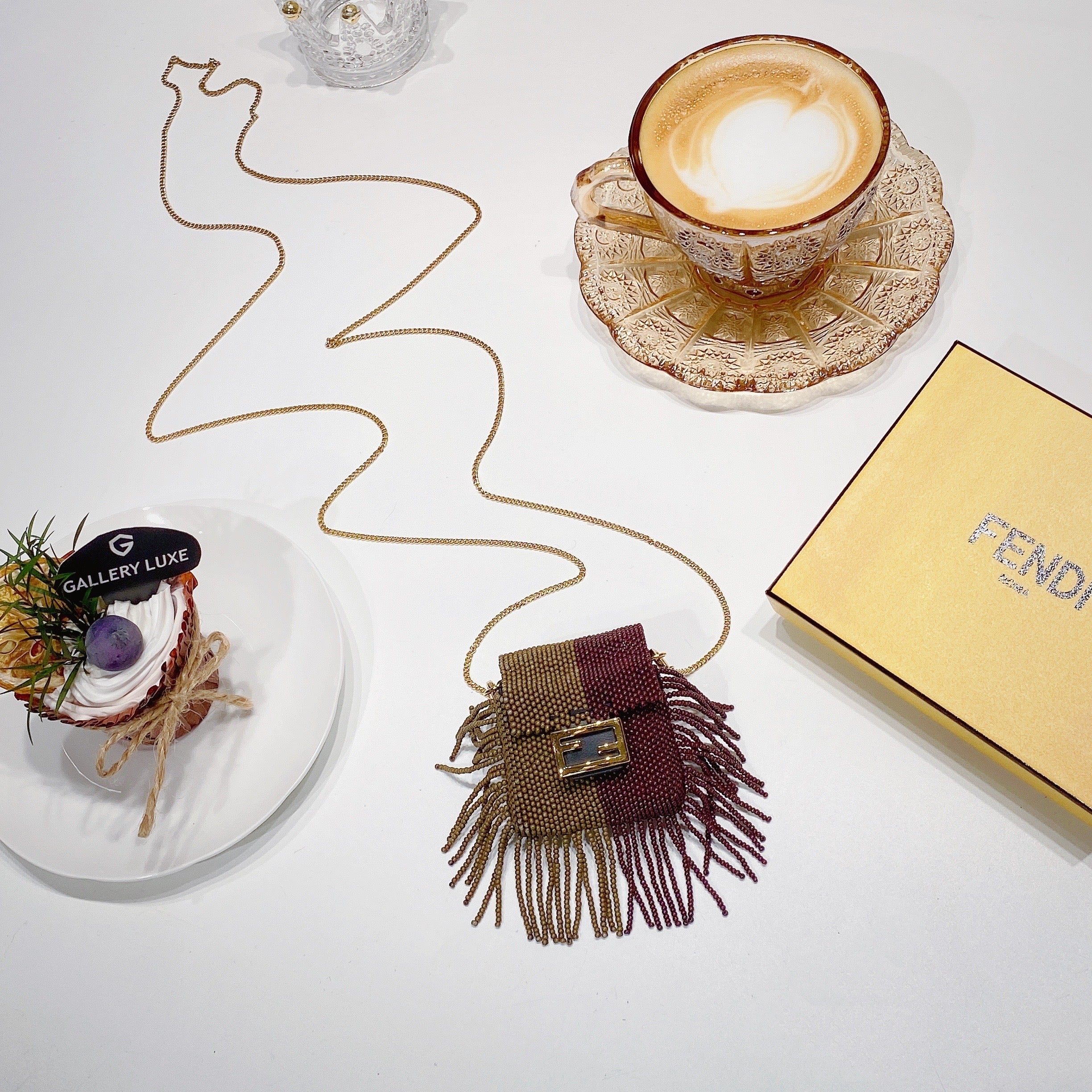 No.001327-5-Fendi Pico Baguette Bag Charm (Unused / 未使用品)