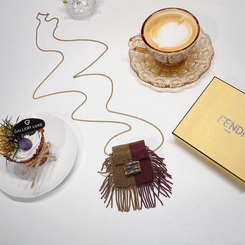 No.001327-5-Fendi Pico Baguette Bag Charm (Unused / 未使用品)
