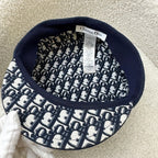 Dior Pageboy Cap in Navy Sz 58