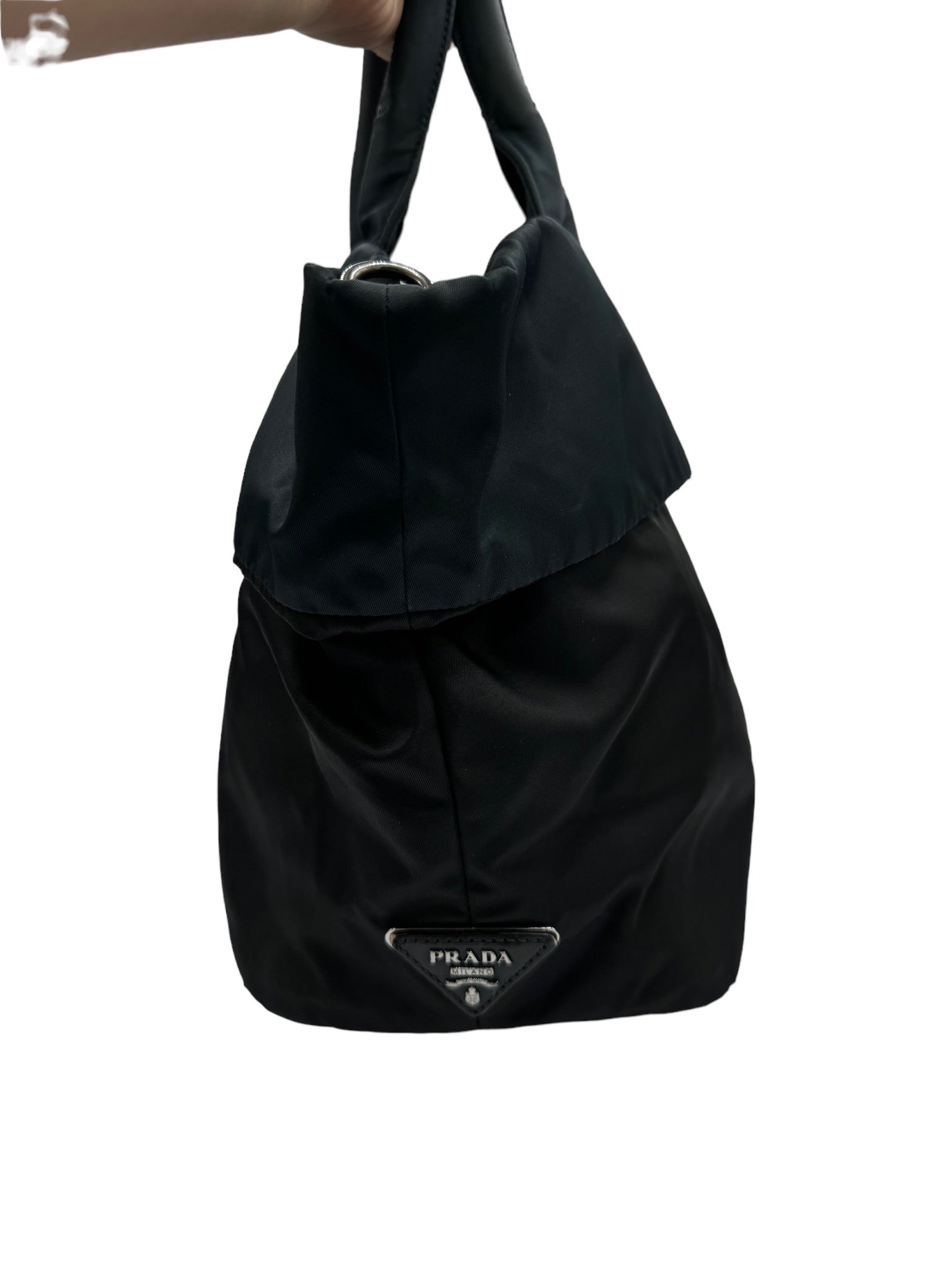 PRADA - Tote Bag Black Nylon
